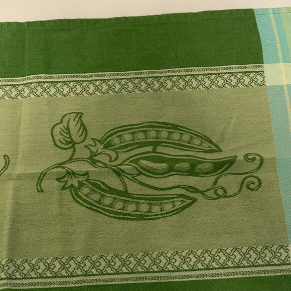 Green Pea Vintage Tea Towel - Picture 3 of 7